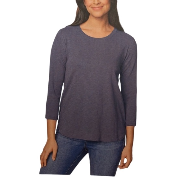 Kirkland Signature Tops - S: Kirkland signature 3/4 sleeve cotton slub t-shirt ladies